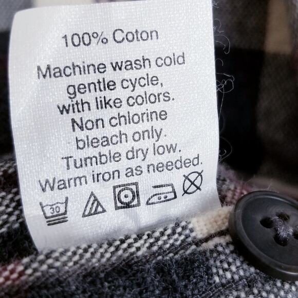 J. Crew Factory Plaid Flannel Workshirt Button Down Pockets- Size M - Picture 4 of 5